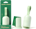Earth Rated Dog Poo Bag Holder with Dog Poo Bags, Durable and Guaranteed Leakproof, Unscented, 1 Dispenser and 15 Bags